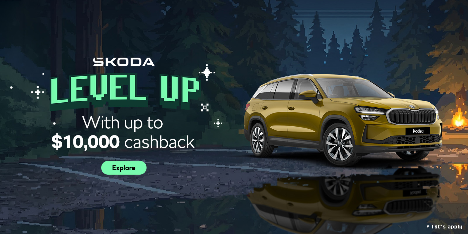 Skoda Level Up with $10,000 cashback
